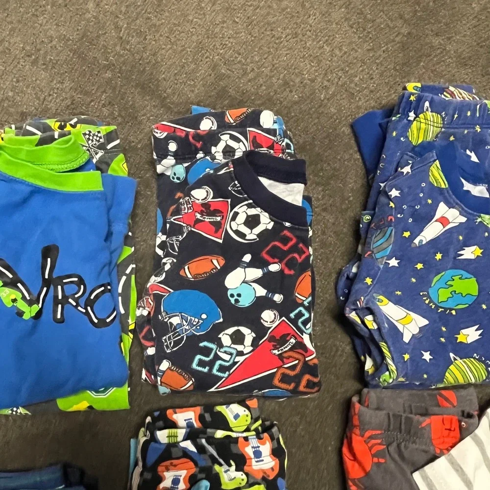 Carters The Children Place Boy Cotton Pajama Set Snug Fit Lot 10 Pairs Size 4T 4